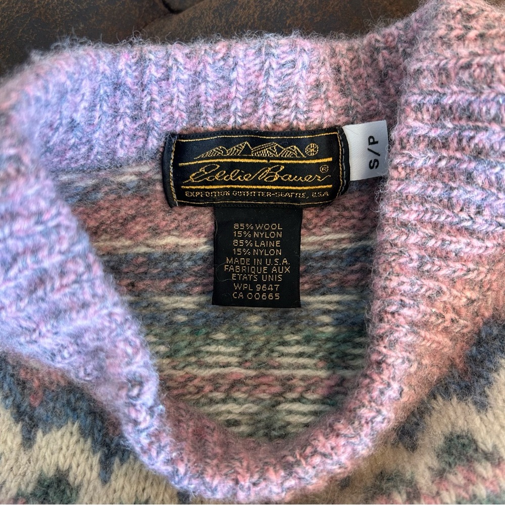 Vintage Wool Eddie Bauer Sweater - Picture 2 of 9